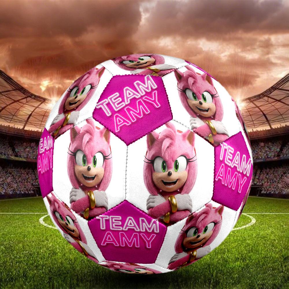 1pc Sonic the Hedgehog Soccer Ball Size 5 Indoor Soccer Ball Fashion Colorful Backyard Game - Great For Sports Fans Gift HE57