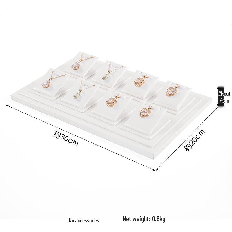White Jewelry Display Stand for Bracelets, Rings, and Necklaces