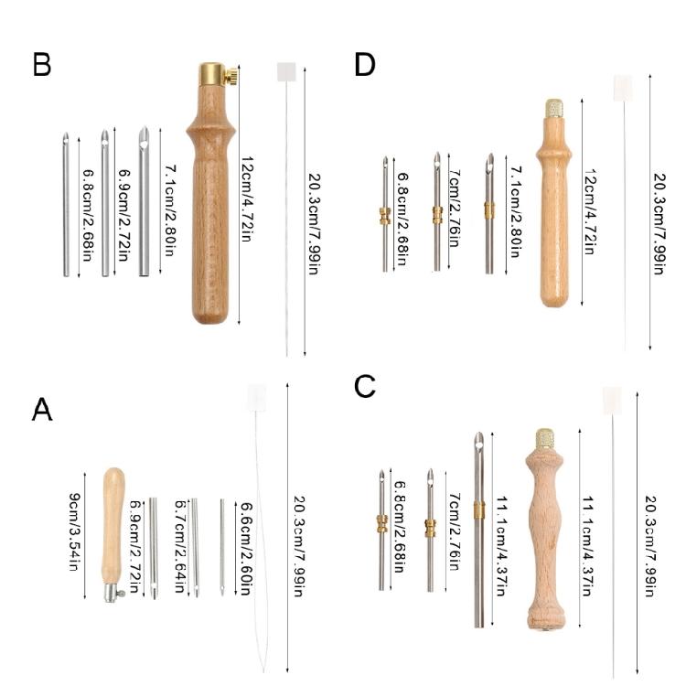 Adjustable Punch Needle Set Embroidery Needle Punch Embroidery Pen Embroidery Punch Needle for Embroidery Craft