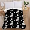 Factory direct supply 3D printed flannel blanket, thickened double-layer blanket, air-conditioned blanket, baby blanket, camping one-piece dropshippin