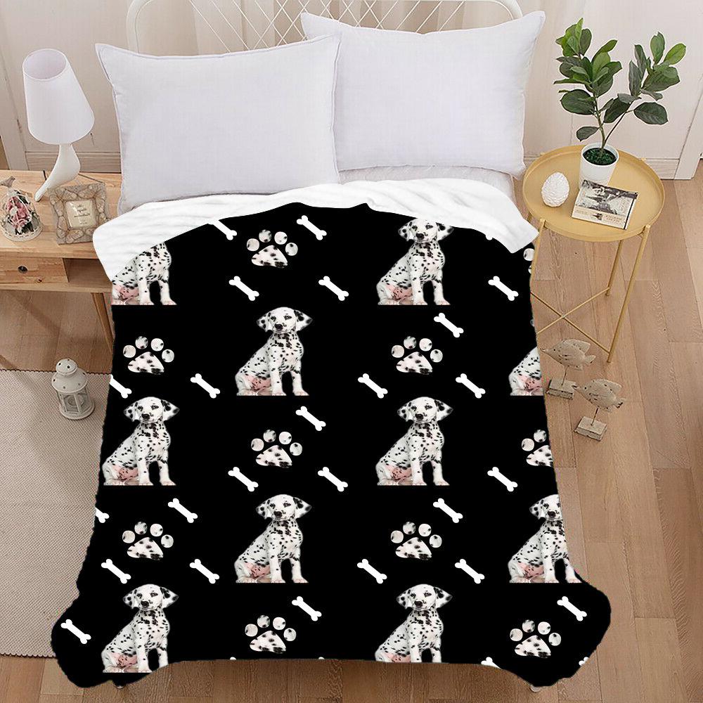 Factory direct supply 3D printed flannel blanket, thickened double-layer blanket, air-conditioned blanket, baby blanket, camping one-piece dropshippin