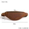 Cowhide Men's Waist Bag Genuine Leather Shoulder Chest Fashionable Soft Trendy Sports