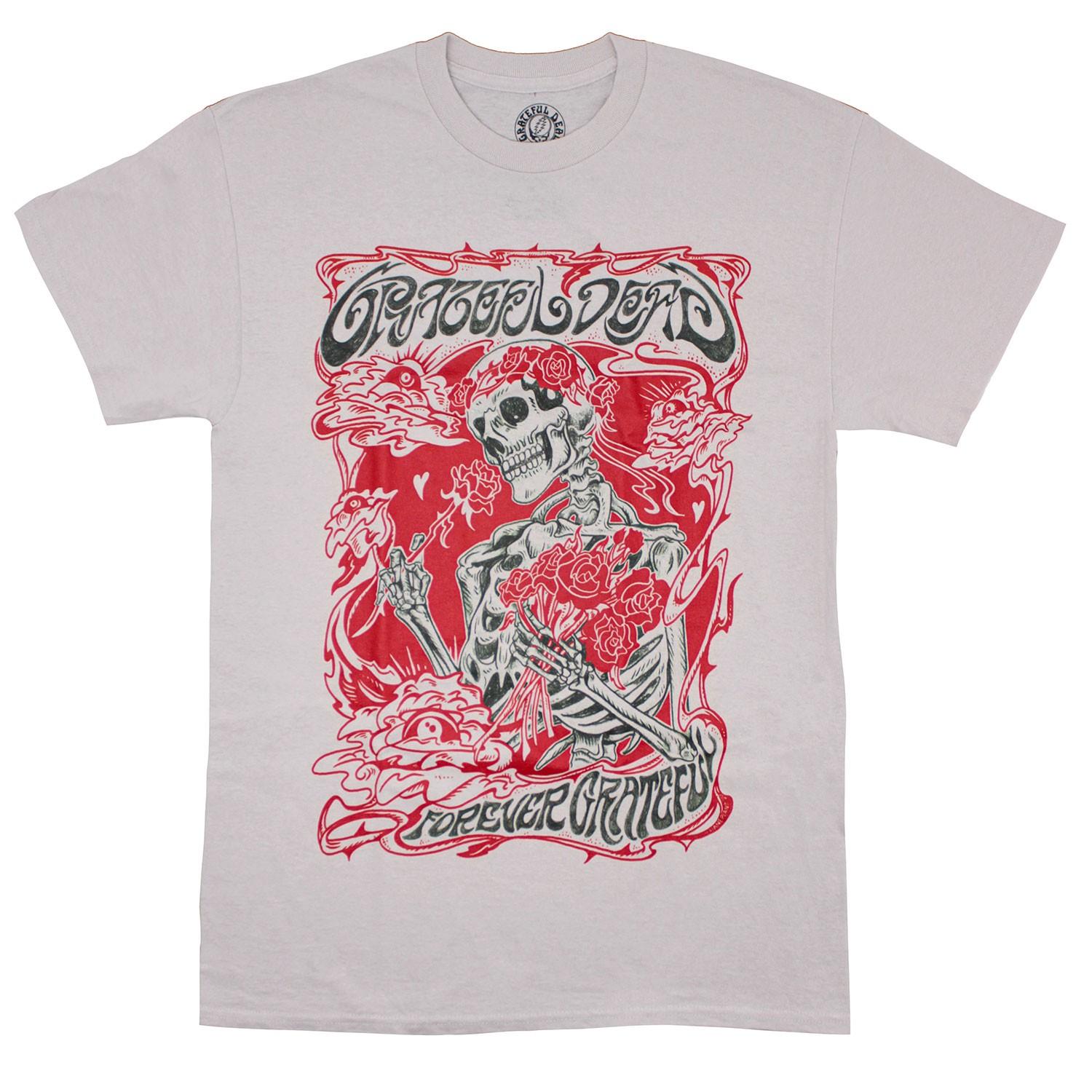 Men s Grateful Dead Bertha Forever Grateful T-shirt Large Tan XL