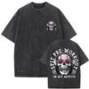 Gewaschene Vintage Mädchen, die essen Trainingsclub Skelett Fitnessstudio Pump Cover T-Shirts Herren Damen Lustig Fitness Lässig Übergroße T-Shirts