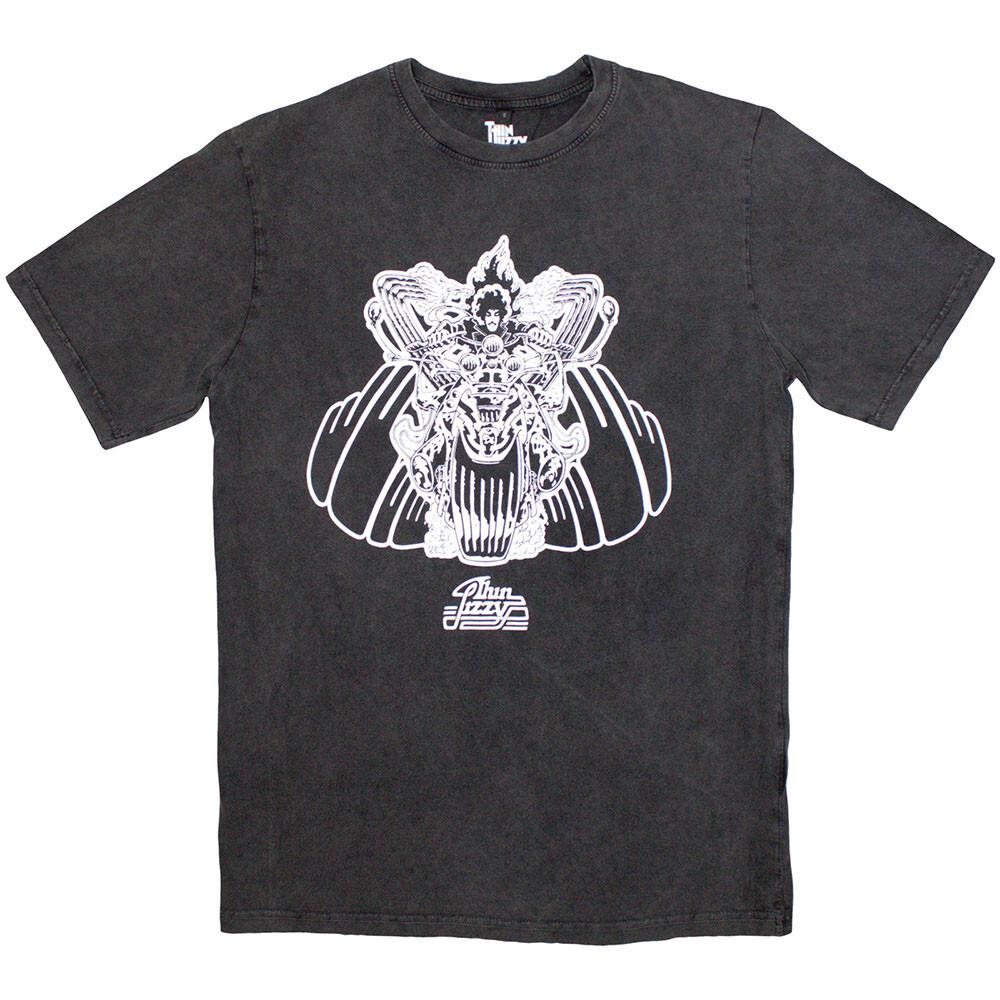 Thin Lizzy - Rocker - Charcoal Grey Stone Wash  t-shirt Unisex T-Shirt XL