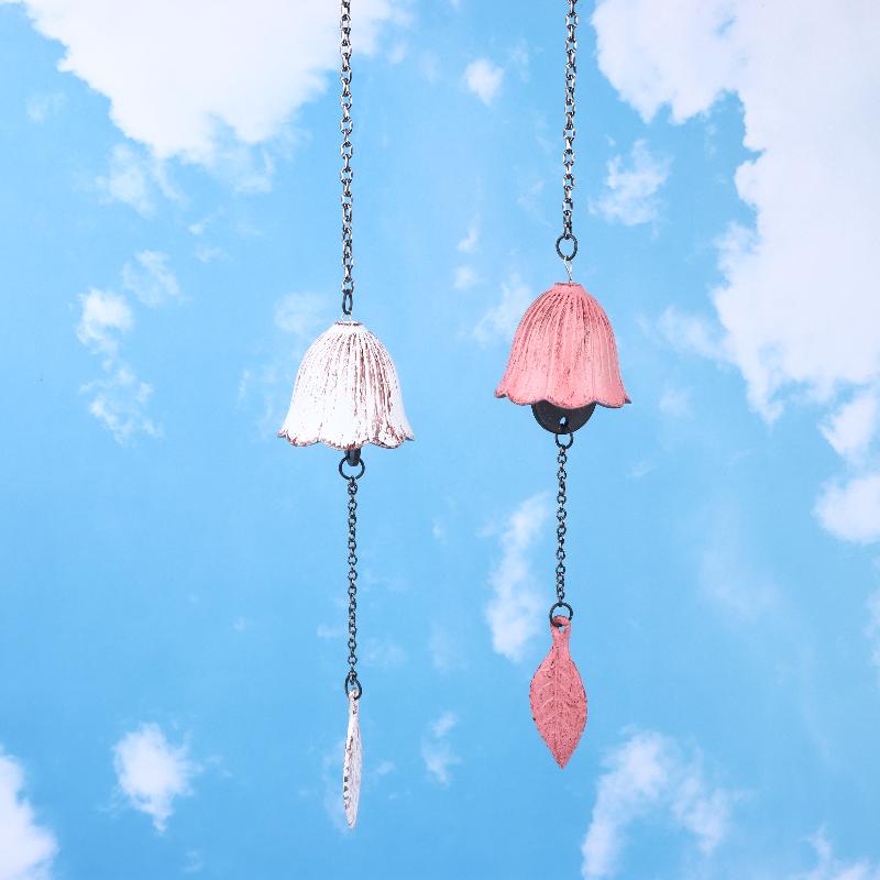 Creative Cast Iron Wind Chime Hanging Decoration Metal Retro Hanging Leaf Bell Balcony Outdoor Garden Hanging Decoration