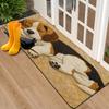 2D Realistic Beagle Dog Carpet Mat Rug Home Decoration Puppy Shape Non Slip Door Mat for Entryway Hallway Bedroom Bedroom Decor