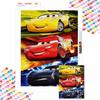 DIY Diamond Painting Three Racing Cars Cross Stitch Kit Mosaic Art Diamond Painting Full Circle Diamond Home Decoration