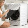 Washing machine cover Fleece-lined washing machine cover Waterproof and sun-protective bathroom cover Dryer cover