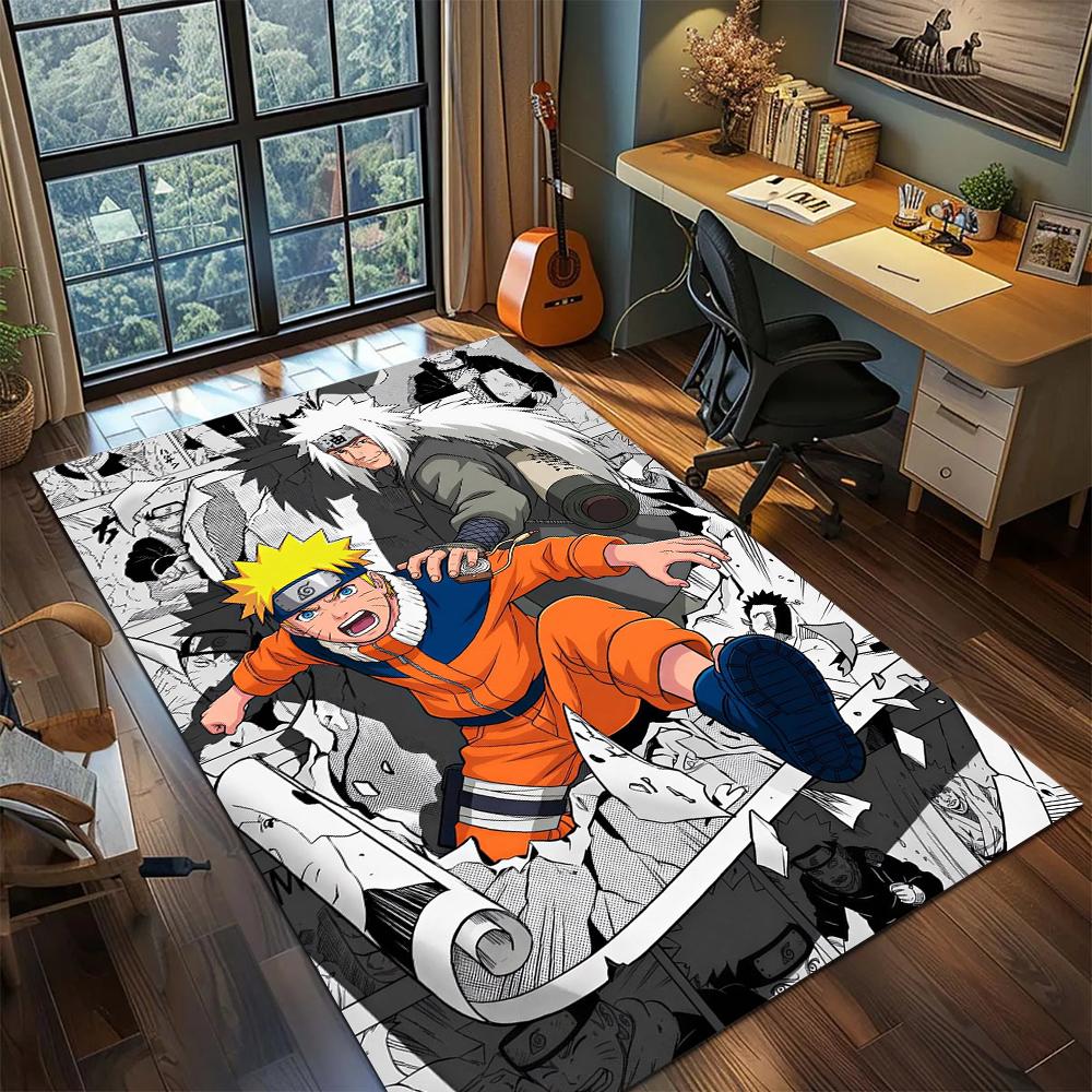 Naruto Home Decor Large Area Rug Carpet Non Slip Washable Floor Mat Printed for Bedroom -xia88