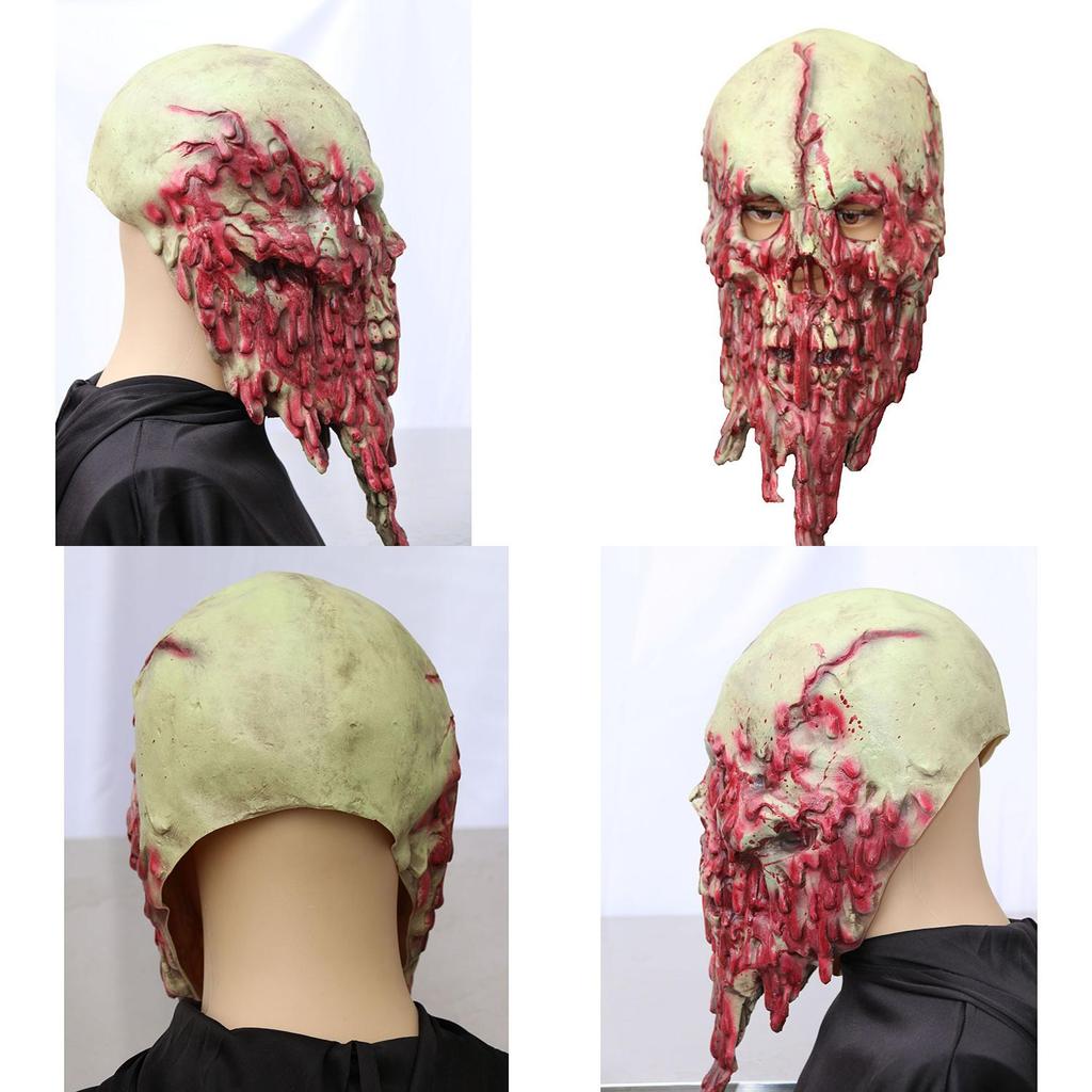 Halloween Haunted House Latex Zombie Mask For Cosplay And Scare Pranks