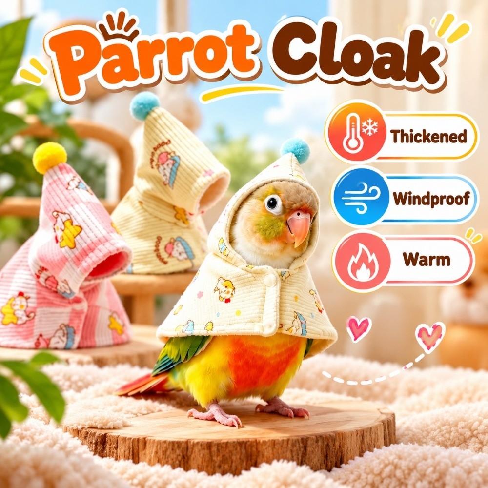 Thickened Bird Cape Cold Proof Bird Winter Jacket Fashion Bird Costume  Outdoor