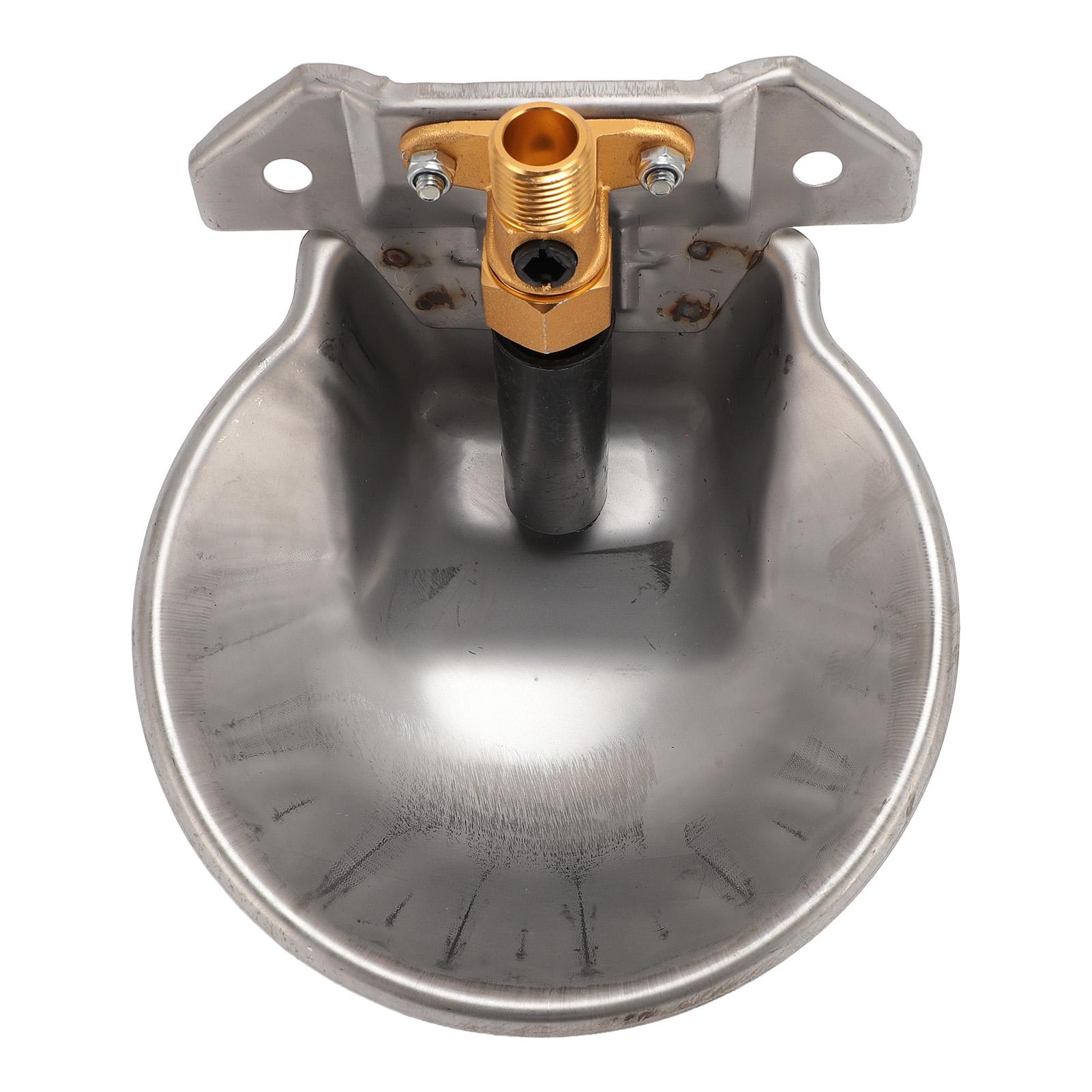 

Sheep Automatic Water Drinking Bowl Stainless Steel Farm Water Troughs Goat Waterer Fountain with Valve Touch Switch