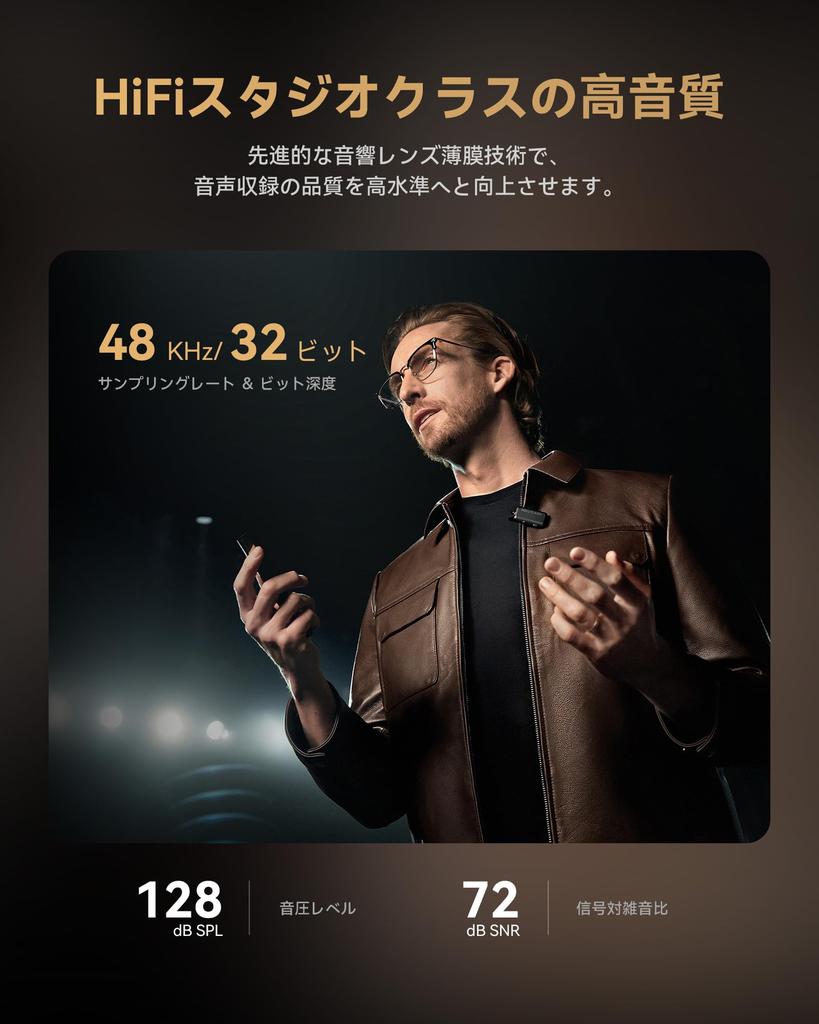 Hollyland LARK MAX 2 Wireless Microphone Set with OWS Earphones AI Noise Up to 340m Transmission Compatible with and Cameras Transmitter 1 Receiver