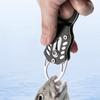 Fishing Pliers Fish Holder Gripper Tool with Coiled Lanyard Fish Lip Gripper Grabber Fishing Accessories for Saltwater
