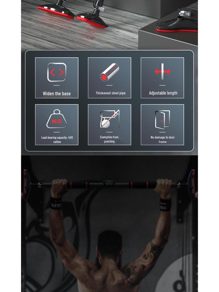 Yikang No-Drill Door Frame Pull-Up Bar: Indoor Fitness Equipment