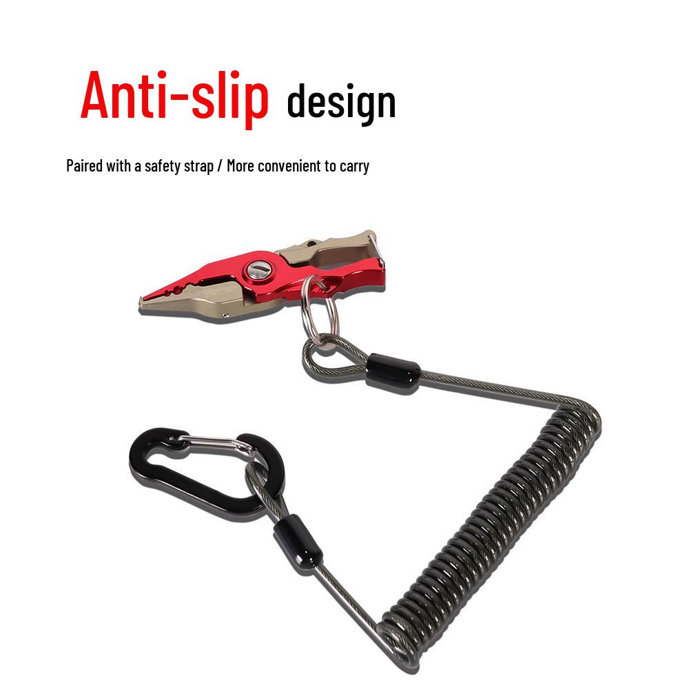 Automatic Retractable Steel Wire Lanyard with Snap Hook for Boat Fishing Accessories