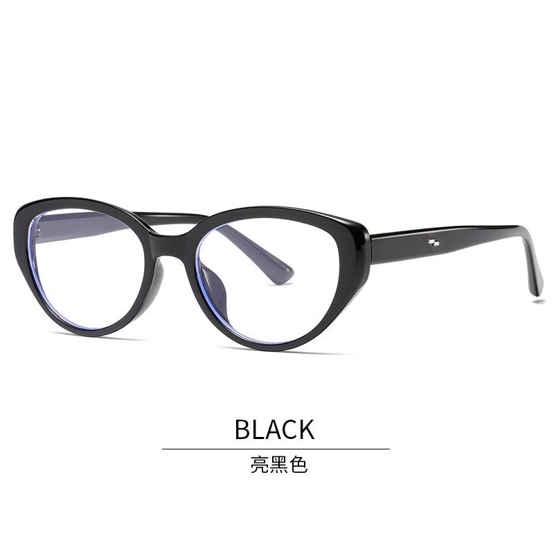 

New Style Male Glasses Cat Eye Shape Blue Light Blocking Female Glasses Frame Decorative Glass