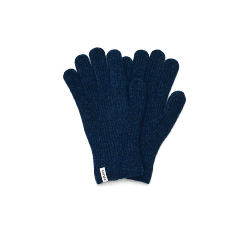 Velsey Wool Blended Classic Lip Glove [BLUE]