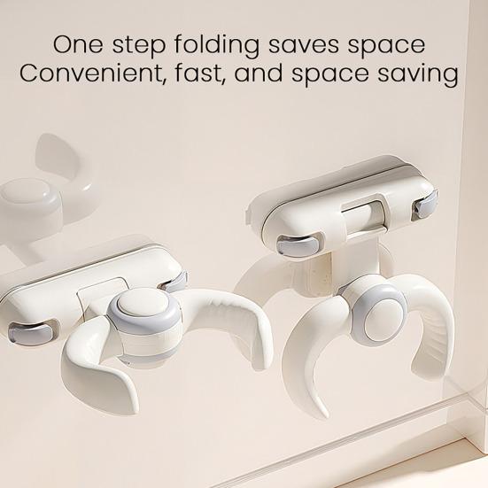 

Baby Standing Shower Rack Adjustable Height Wall-Mounted Bath Rack Stable Load-Bearing Structure Baby Shower Holder A