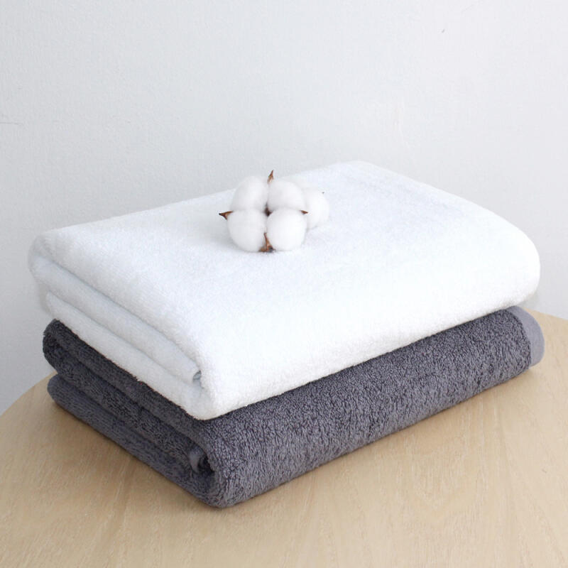 Hotel Large Bath Towel 450g 2-Piece Beach Towel Bath Towel Set Gray Chapter 2