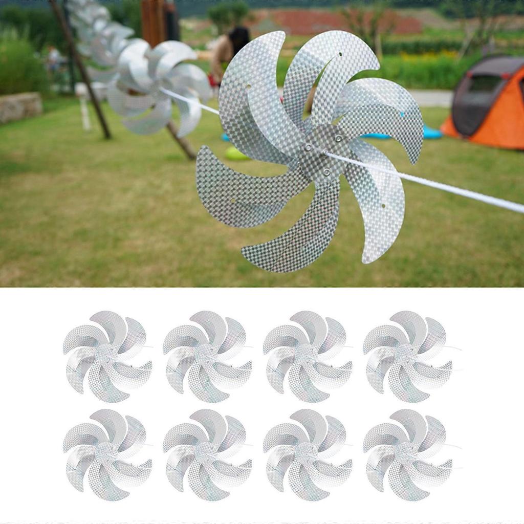 Pack of 8 Wide Coverage AntiBird Tool Each Cover 20-30Meters with Dynamic Color Changes for Persistent Effect Multicolor