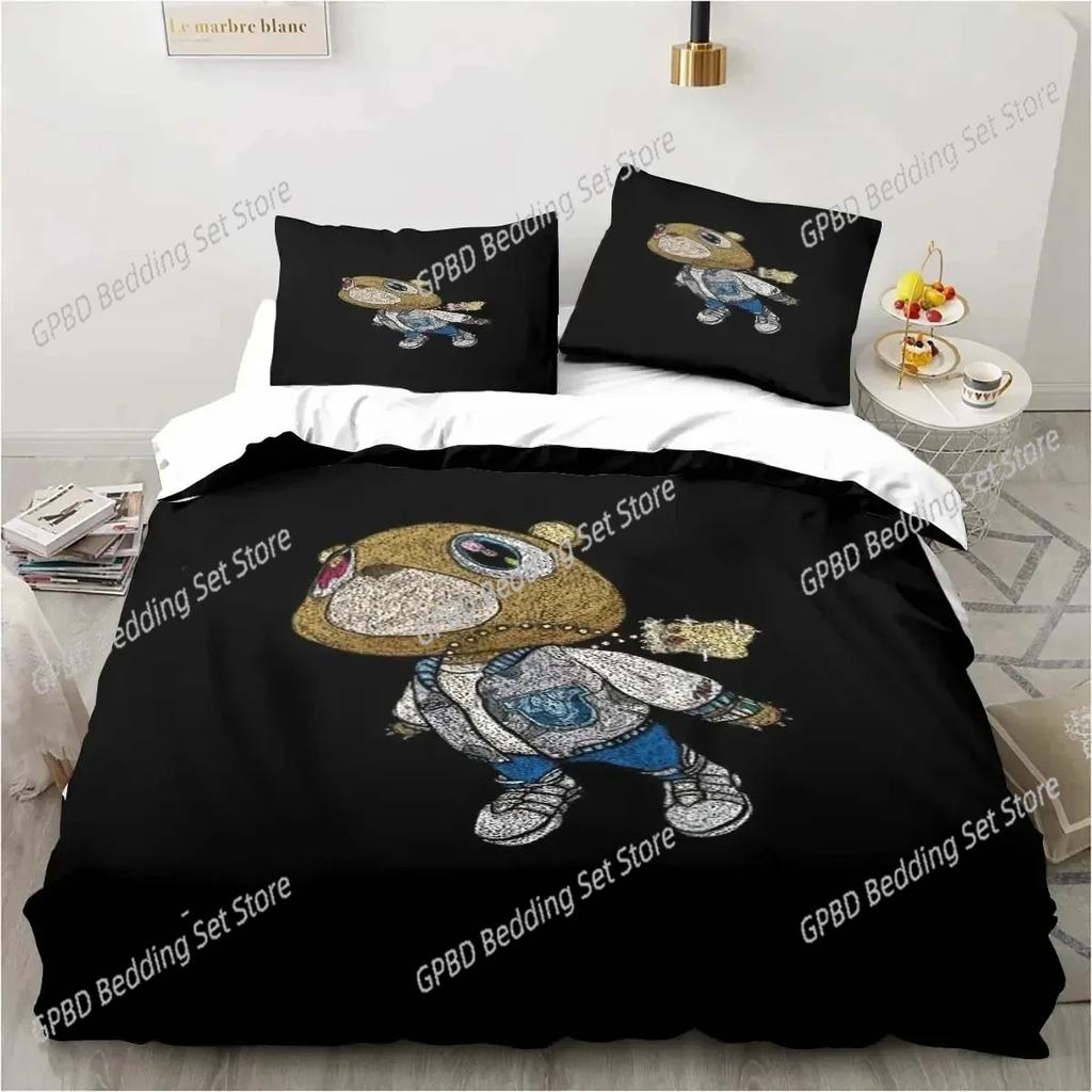 Rapper Kanye West Bedding Set For Bedroom Soft Modern Bedspreads Comefortable Kids Duvet Cover Quilt Cover And Pillowcase