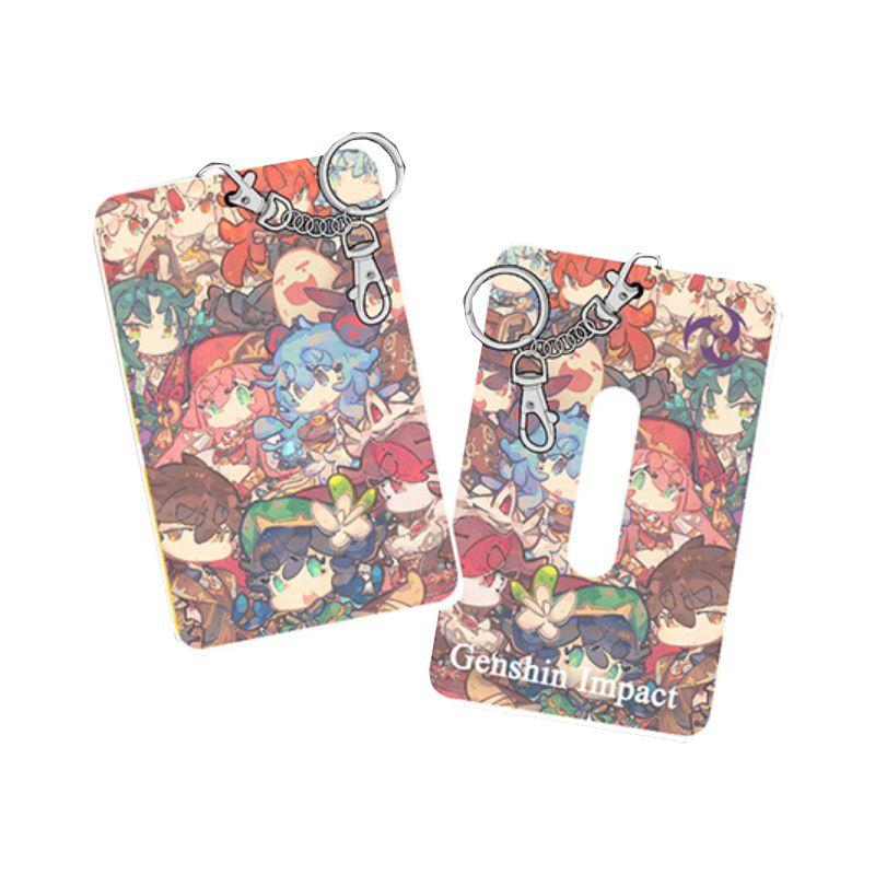 

Держатель для карточек Genshin Impact Брелок-подвеска Кли Мона Хутао Сяо Гань Юй Саю Нин 13