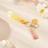 Translucent Wish Bracelet with Fruit Pendant and Versatile PVC Keychain Lanyard