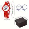 1/2 Stück - Entzückendes Kinder-Cartoon-Uhrenset - Armbanduhren mit farbenfrohen Designs und leicht ablesbarem Zifferblatt - Perfektes Geschenk für Kinder