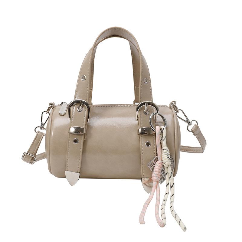 Fashion Hand Carry Cylinder Bag Women's New Casual Messenger Bag Versatile Shoulder Bag