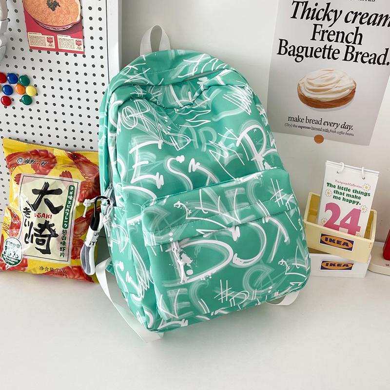 Student School Bag Large Capacity Backpack Graffiti Women's Backpack