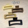 13cm Simplicity Large Rectangular Hair Clip for Women Elegant Temperament Shark Clip Girl Ponytail Clip Hair Clamp