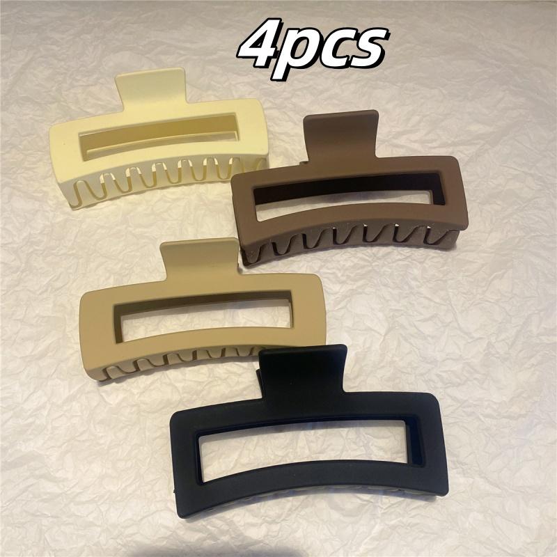 13cm Simplicity Large Rectangular Hair Clip for Women Elegant Temperament Shark Clip Girl Ponytail Clip Hair Clamp