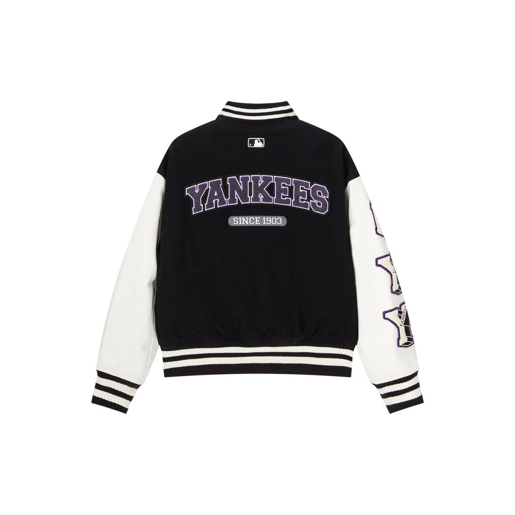 New MLB Baseball Jacket Unisex Black 3AJPV0234-50BKS