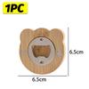 1/10PCS Magnetic Bamboo Bottle Openers Refrigerator Sticker Suction Beer Opener for Cocktail Beer Household Party Barware Tool1