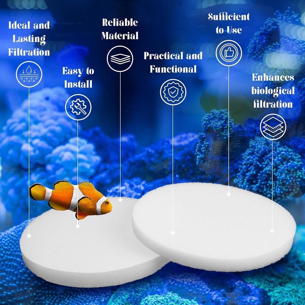 Pangda 30 Pcs Water Polishing Filter Pads Compatible with Fluval Fx4, Fx5, Fx6 Aquarium Filter