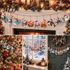 Holiday Party Decorations for Home Christmas Wooden Sea Animal Pendants, 2D Flat Ocean Themed Cartoon Figures, Decorative Cute Life Ornaments