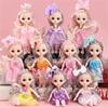 16cm BJD Puppe Mode Prinzessinnenpuppe Figur 1/12 Maßstab DIY Beweglich 13 Gelenke mit Kleidung und Schuhen Glückliches Mädchen Geschenk Kinderspielzeug