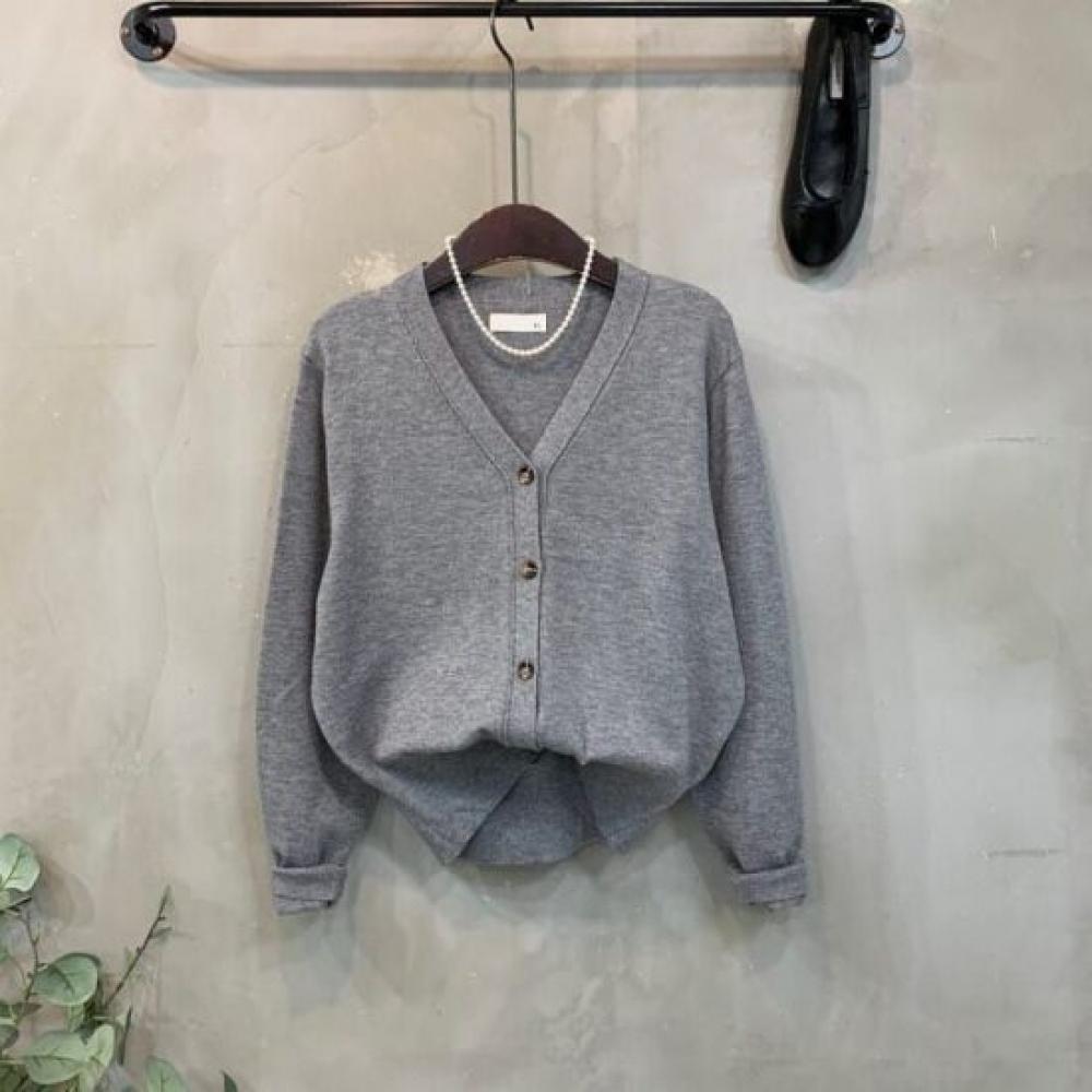 C S In The Room Dami baSiC V neCk Long SleeVe Knit Cardigan 6ColorS