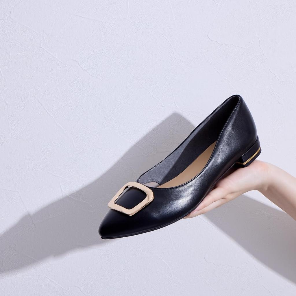 HIMIKO/Himiko/[WEB Exklusiv] Schnallendesign Niedrige Absatzpumps/640004 Schwarz 250