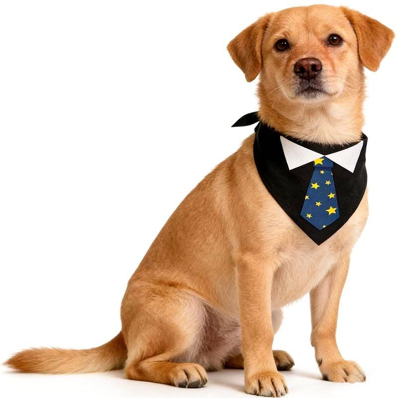 Gentleman Dog Bandana Handsome Bow Tie Pet Accessories for Small Medium Large Dogs Adjustable Tuxedo Collar Dog Necktie
