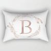 Simple Letter Pattern Printed Decorative Pillowcase Bedroom Living Room Office Cushion Home Decor Rectangular Pillowcase