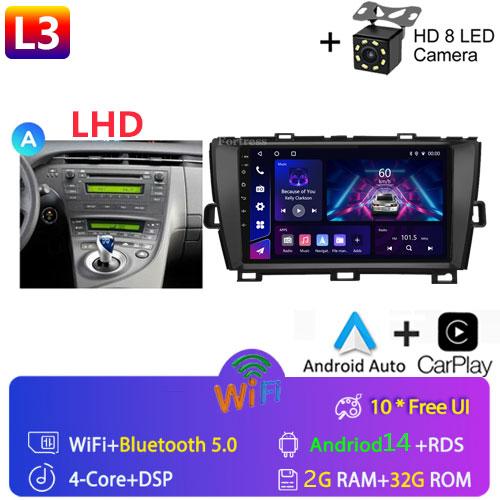 DSP 8G+128G Android 14 For Toyota Prius XW30 2009-2015 car radio multimedia video player GPS navigation stereo CarPlay