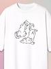 Oversized T-shirt with Cat Print