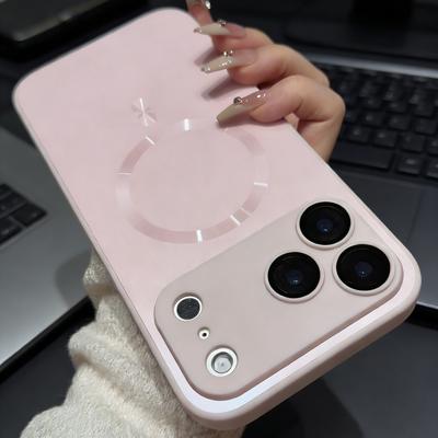 Luxus Metallic Lack AG Nano Matt Für Magsafe Hülle für iPhone 17 16 15 14 Plus 13 12 11 Pro Max Kabelloses Lade Cover