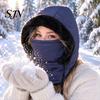 Hiking Face Cover Unisex Windproof Balaclava, Winter Ski Mask Neck Warmer, Cycling Warmer Fleece Lined Hat for Men Women Skiing Cold Weather