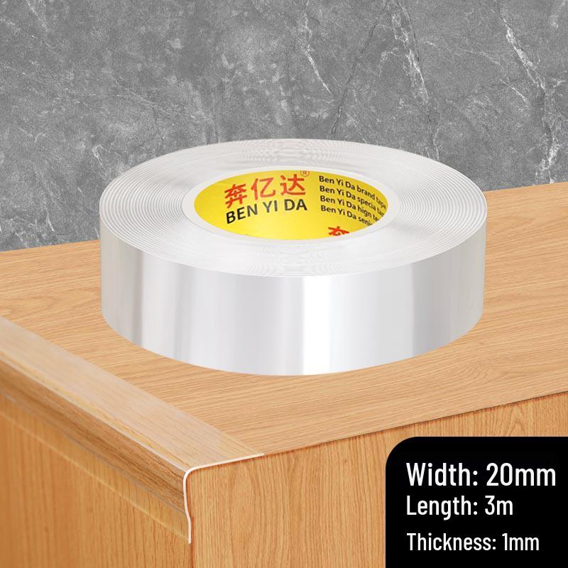 Thickened Nano Adhesive Waterproof Tape: Transparent, Anti-Collision, Soft Rubber Table Corner Edging Strip