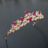 Exquisite Fashion Crystal Children Princess Crown Headpiece Girls Crown Birthday Hair Ornament Girls Stage Performance Headpiece