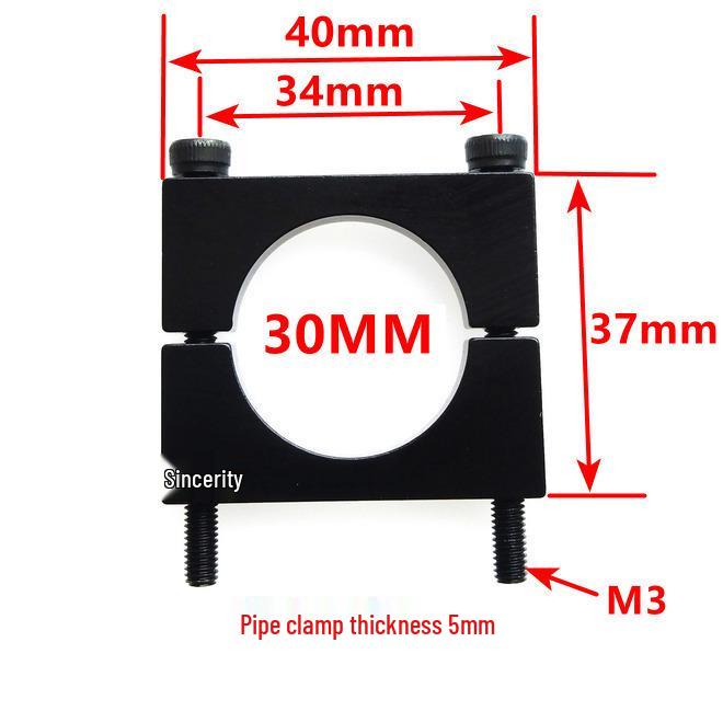 Double Hole Aluminum Alloy Tube Clamp - Air Line Panel Bracket for 1/4, 3/8, 1/2 Inch